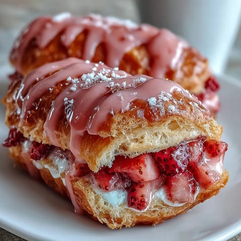 Valentines Day Strawberry Éclairs