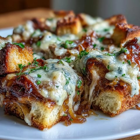 French Onion Chicken Thigh Bake