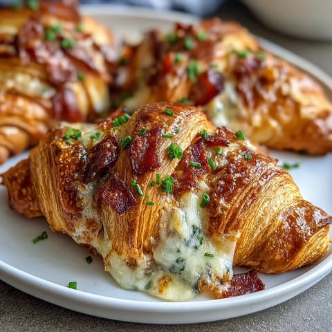 Ham Cheese Croissant Bake