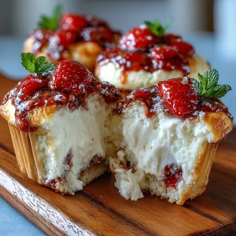 Strawberry Cream Cheese Muffins