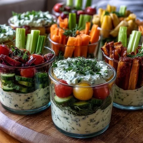 Summer Snacks Veggie Cups