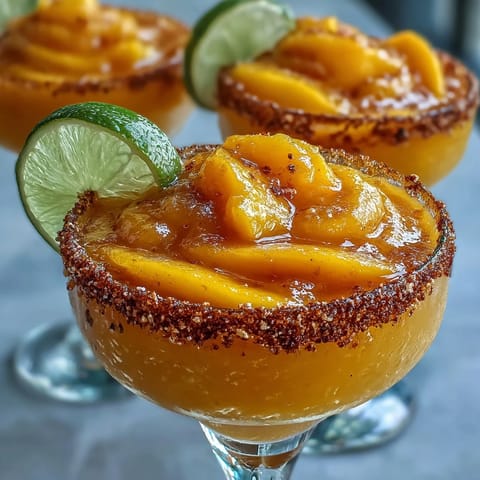 Frozen Mango Margarita Mocktail