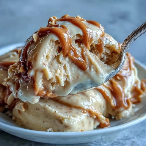 Four-ingredient peanut butter banana ice cream, creamy, dairy-free, and ready in minutes.