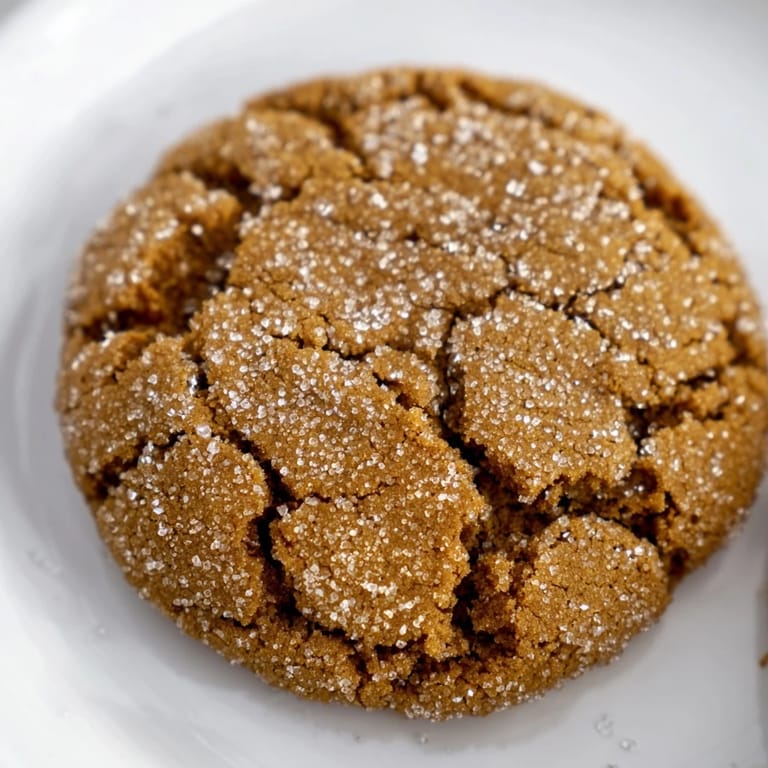Holiday-ready Molasses Cookies with deep brown color and crinkled texture, surrounded by festive red and green accents.