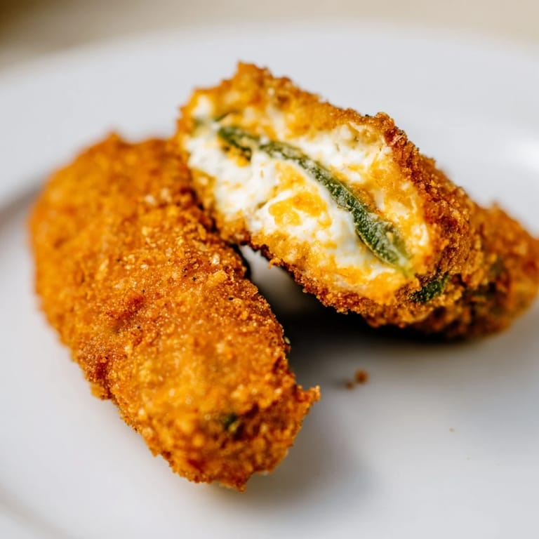 Serve warm Jalapeño Poppers as a vegetarian appetizer with cool ranch dressing.