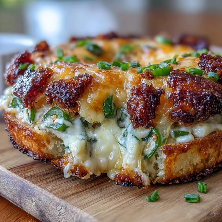 Soft, protein-packed bagels bursting with jalapeño heat and melted cheddar, ideal for a satisfying, wholesome meal.