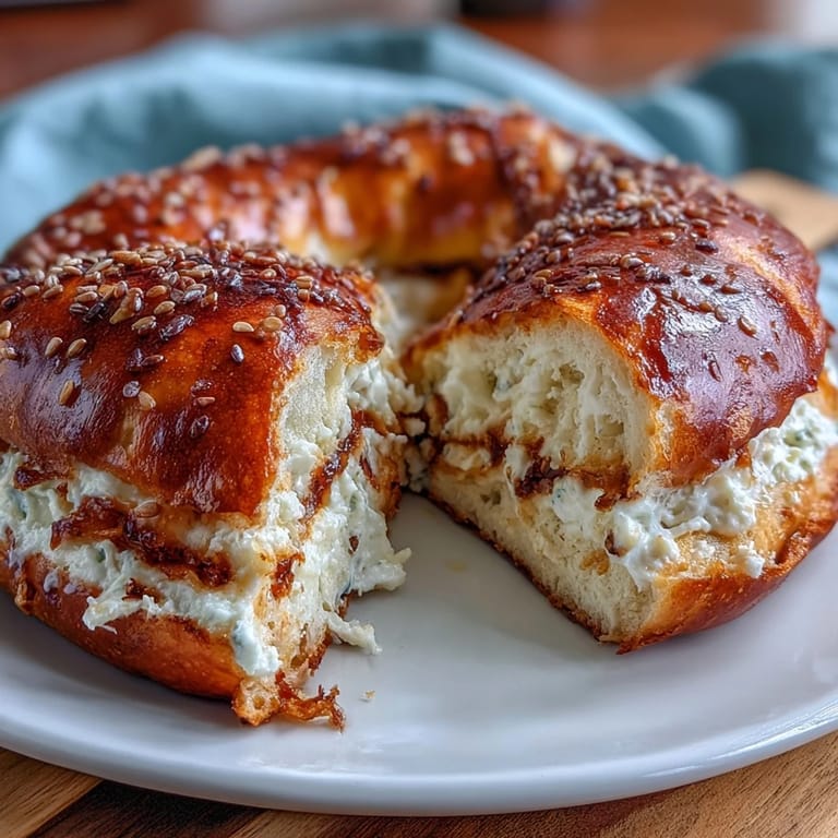 Chewy, high-protein cottage cheese bagels baked until golden, served warm and ready for your favorite spreads or toppings.  