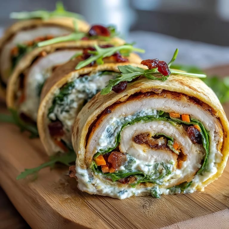 Kid-friendly turkey and cheese pinwheel sandwiches filled with colorful veggies, ideal for parties or lunchboxes.