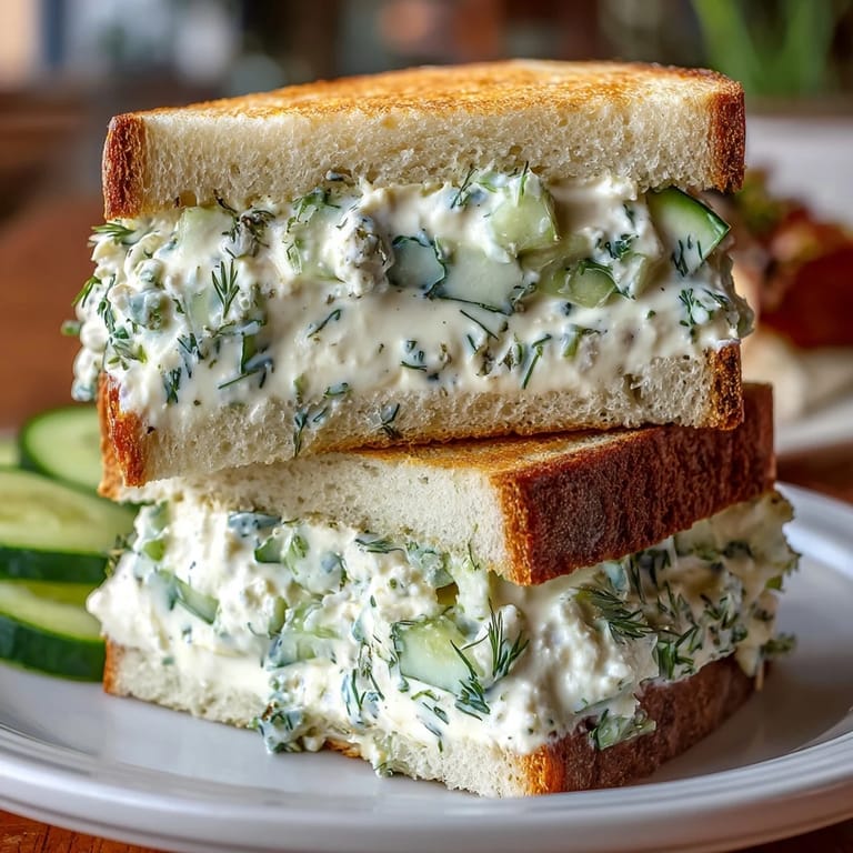 Classic Kentucky Derby Benedictine tea sandwiches with fresh dill, served on white bread for elegant brunches.