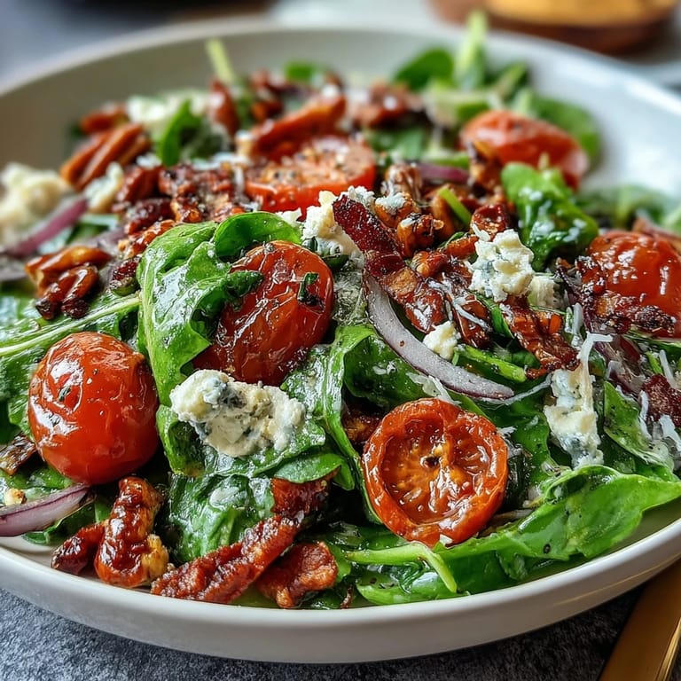 Bright dandelion greens salad topped with lemon vinaigrette, shaved Parmesan, and toasted pine nuts for a crisp, refreshing side dish.