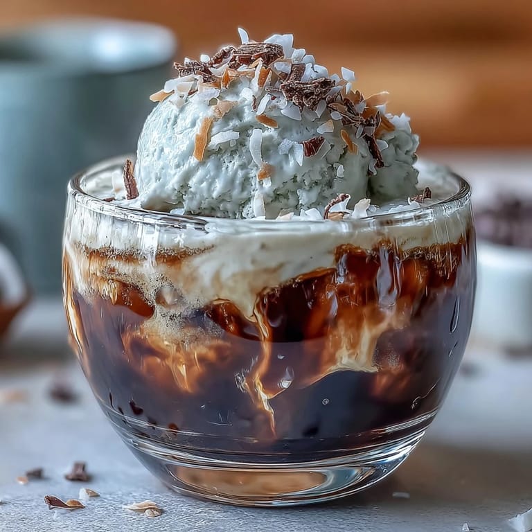 Enjoy this easy coconut cold brew float, a sweet end-of-meal treat.