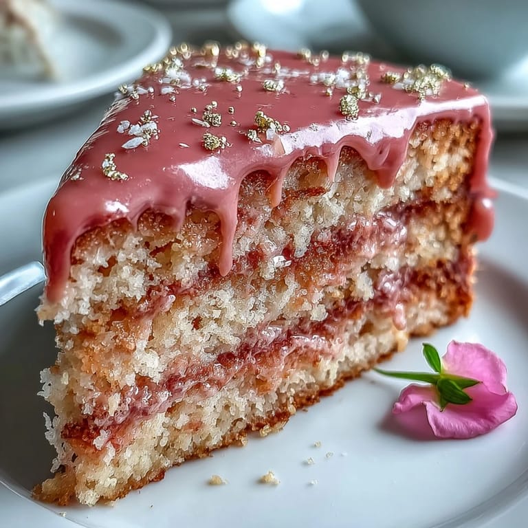 Stunning Bridal Shower cake, a delicate rosé velvet with glamorous gold accents.
