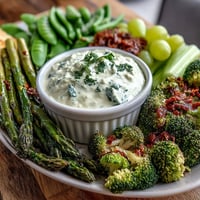 Festive St. Patricks Day Treats Board with green snacks and colorful dips arranged on a vibrant platter for sharing.