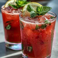 Watermelon Mint Lemonade Drink