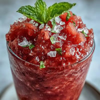 Frozen Watermelon Lemonade Slushie glowing with summer freshness.